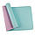 Коврик (мат) для йоги та фітнесу SportVida TPE 6 мм SV-HK0228 Sky Blue/Pink, фото 4
