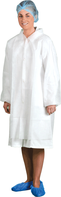 Одноразовий ПП халат для відвідувачів D118, фото 1