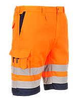 Полихлопковые шорты Portwest E043 Оранжевый/темно-синий, L
