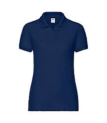 Жіноча футболка поло темно-синя 212-32