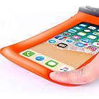 Чохол для смартфона водонепроникний універсальний AirCase жовтогарячий, фото 8