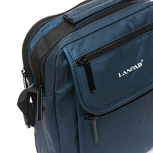 Чоловіча сумка через плече Lanpad 21 x 27 x 10 см Синій (0675/2), фото 2