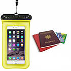 Чохол для смартфона водонепроникний універсальний AirCase жовтий, фото 7