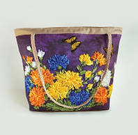 Набор для творчества My creative bag Сумка, вышитая лентами и бисером Хризантемы