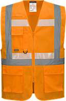 Жилет Executive Glowtex с застежкой-молнией Ezee G456 Оранжевый, XL