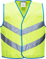 Яскравий дитячий жилет сигнальний Portwest JN15(7-9 років), Лайм (жовто-зелений), L