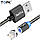 Магнітний кабель 1 метр TOPK AM23 Lightning (iPhone) 2.4A Чорний, фото 2