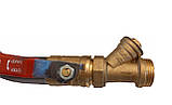 Байпас ДК 50 мм довгий кран (2") повнопрохідний - різьбовий на кінцях (під муфту), фото 5
