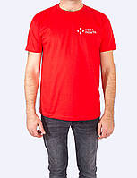 Мужская футболка JHK REGULAR T-SHIRT красная с логотипом Новая Почта