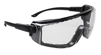 Захисні окуляри Portwest Focus PS03 Прозорий/чорний, фото 1