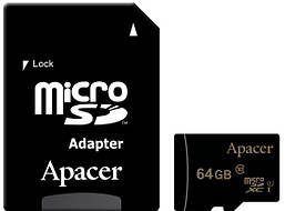 Карта памяти Apacer microSDXC 64GB UHS-I U1 Class 10