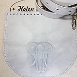 Клапан сумки. "Слон". Колір Білий, фото 4