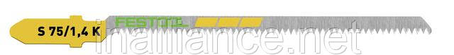 Пиляльне полотно для лобзика WOOD Curves S 75/1.4 K/5 Festool 204267