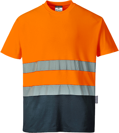 Двоколірна футболка Cotton Comfort S173