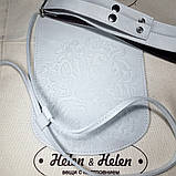 Клапан для рюкзака "Букет". Колір Білий, фото 3