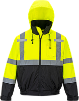 Світловідбиваюча куртка-бомбер 2-в-1 класу преміум S364