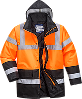 Двоколірна світловідбиваюча дорожня куртка S467