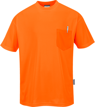 Футболка Day-Vis з короткими рукавами і кишенею S578