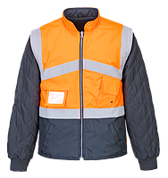 Світловідбиваюча двоколірна двостороння куртка S769