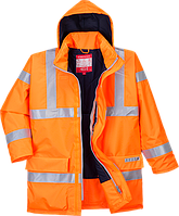 Антистатична водонепроникна світловідбиваюча вогнестійка куртка Bizflame S778