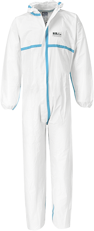 Микропористый комбинезон Portwest BizTex Тип 4/5/6 ST60 Белый, L