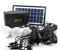 Портативные батареи GDLITE GD-8017 (солнечная батарея, 3 светодиодными батареями