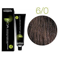 Крем-краска для волос L'Oreal Professionnel INOA Mix 1+1 №6/0 Глубокий светло-русый 60 мл