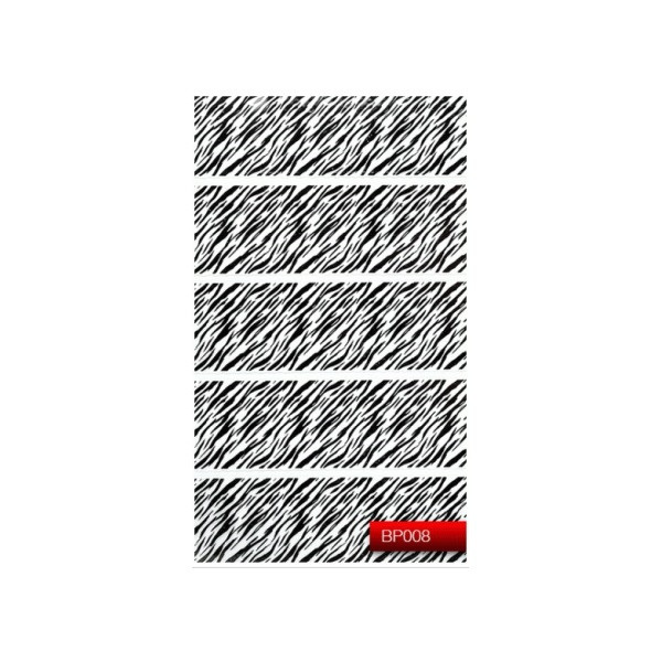 Наклейка для дизайну нігтів Kodi Professional"Black" Nail Art Stickers BP008