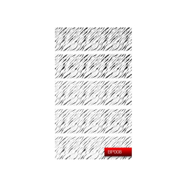 Наклейка для дизайну нігтів Kodi Professional"Silver" Nail Art Stickers BP008