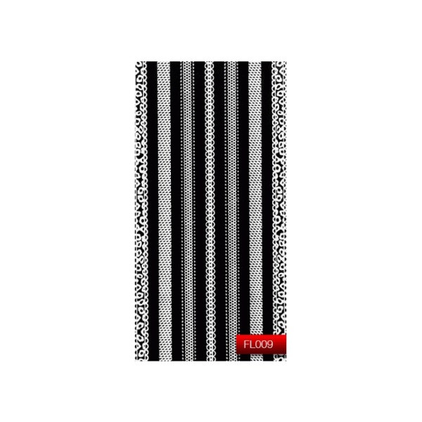 Наклейка для дизайну нігтів Kodi Professional"White" Nail Art Stickers FL009