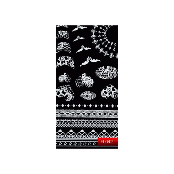 Наклейка для дизайну нігтів Kodi Professional"Silver" Nail Art Stickers FL042