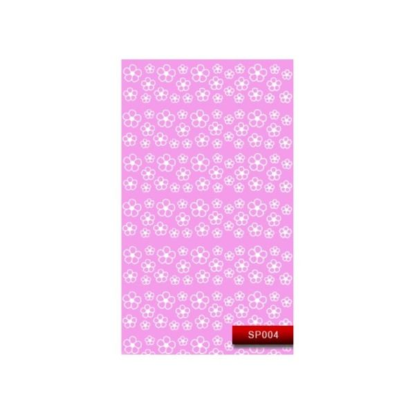 Наклейка для дизайну нігтів Kodi Professional"White" Nail Art Stickers SP004