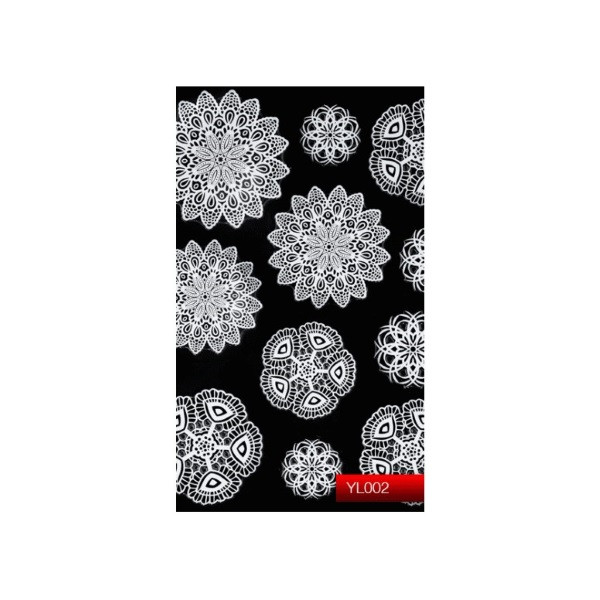 Наклейка для дизайну нігтів Kodi Professional "White" Nail Art Stickers YL002
