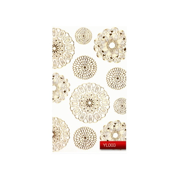 Наклейка для дизайну нігтів Kodi Professional "Gold" Nail Art Stickers YL003