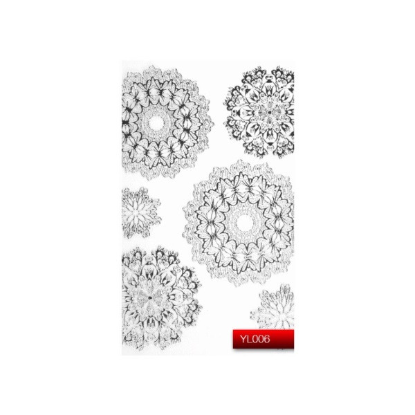 Наклейка для дизайну нігтів Kodi Professional "Silver" Nail Art Stickers YL006