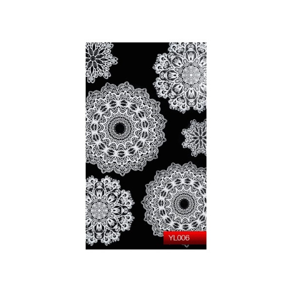 Наклейка для дизайну нігтів Kodi Professional "White" Nail Art Stickers YL006