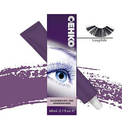 Фарба для брів та вій C:EHKO №01 Графіт 60 мл