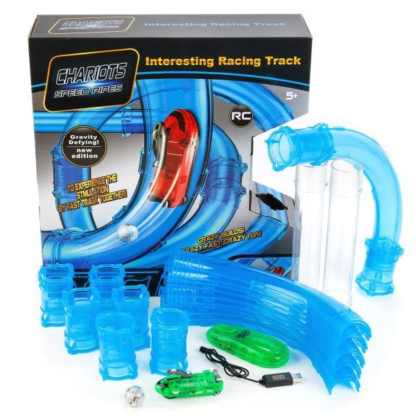 Захоплюючий трубопровідний автотрек Chariots Speed Pipe 37 деталей, фото 1