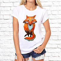 Жіноча футболка з принтом Лисиця руда Push IT