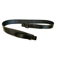 Ремінь збройовий Фенікс з тисненням, шкіряний чорний