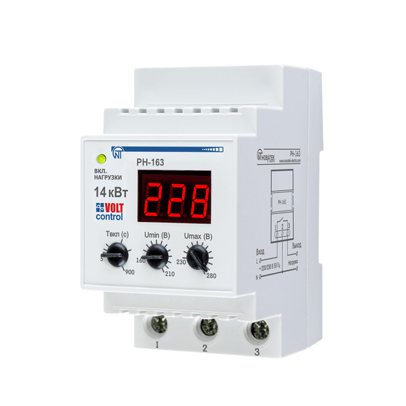 Реле напруги РН-163 "Volt Control" 63А (Новатек Електро)