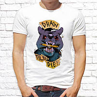 Мужская футболка с принтом Медведь "Draw" Push IT