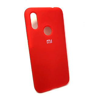 Чехол для Xiaomi Redmi 7 накладка силиконовый бампер противоударный Silicone Cover красный