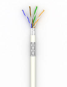 Кабель вита пара Lan-кабель КПпВЭ-вторинного поліетилену (500) 4*2*0,56 (F/FTP cat.6А) (ОдесКабель)