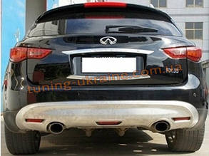 Накладка на бампер задня Infiniti QX70 (FX)