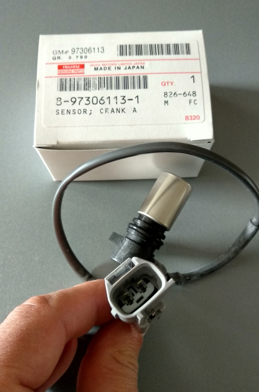 Датчик положення колінвала двигуна Isuzu 4HK1 6HK1 6WG1 6UZ1 8973061131, фото 1