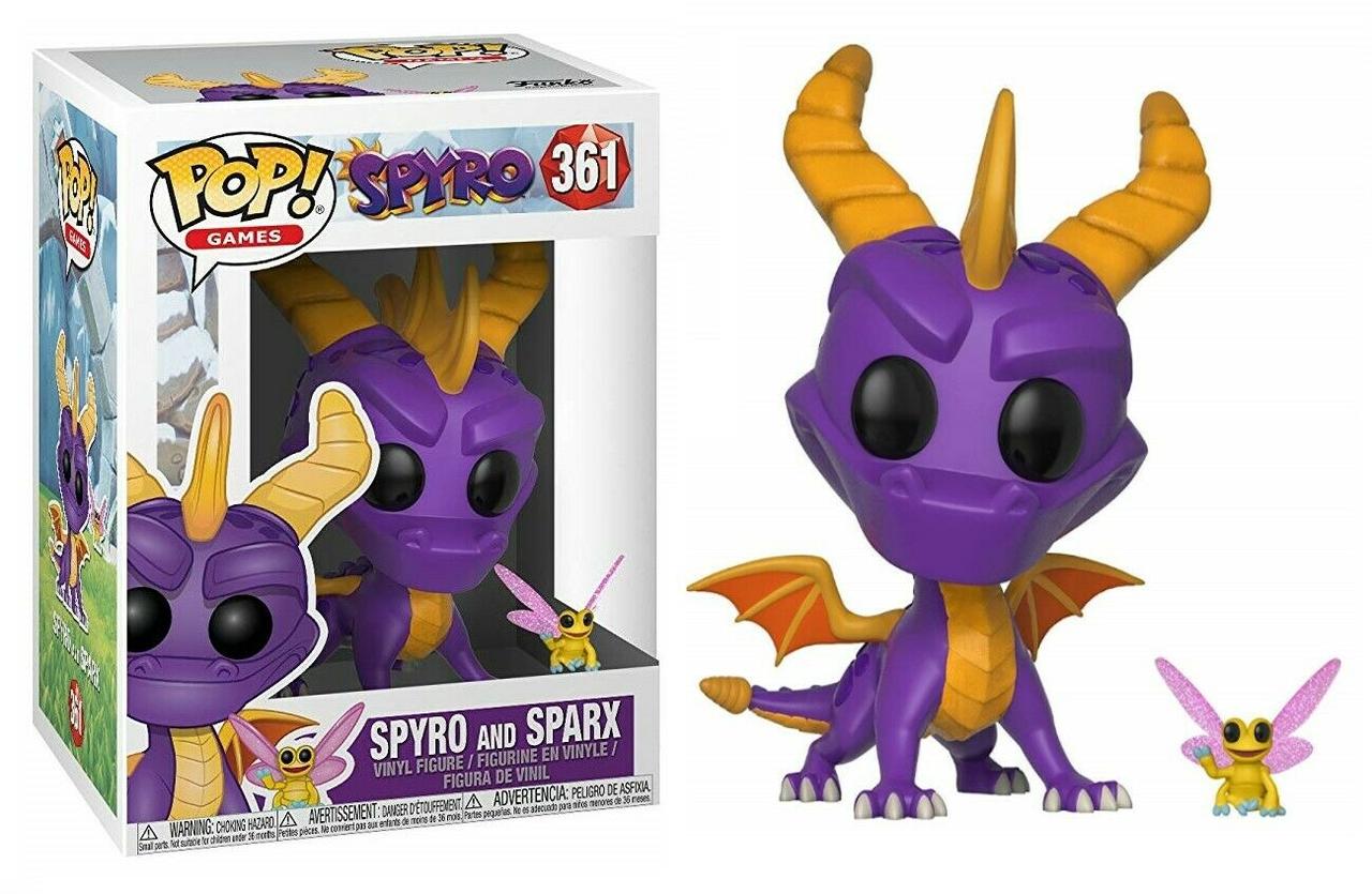 Фігурка Funko Pop Фанко Поп Дракон Спайро Спайро та Спаркс Spyro the Dragon Spyro Sparx 10см Game SD SS 361