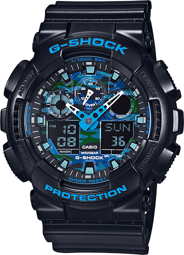 Чоловічий годинник  CASIO G-SHOCK GA-100CB-1A