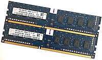 Оперативна пам'ять Hynix DDR3 4Gb (2Gb+2Gb) 1333MHz PC3-10600U 1R8 CL9 (HMT325U6CFR8C-H9 N0 AA) Б/В