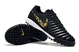Сороконожки NIke Tiempo ligera TF balck/gold, фото 4